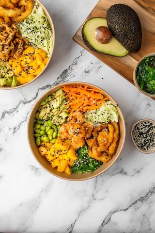 Poké Crevettes à la Plancha