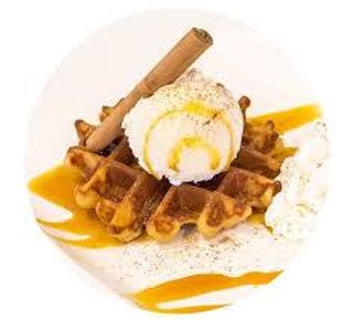 Gofre Una Bola De Helado