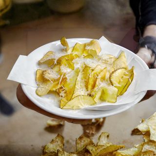 Patate chips cacio e pepe