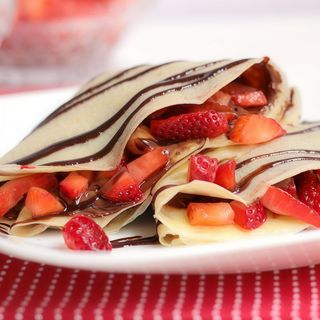 Crepes de Chocolate y Fresas