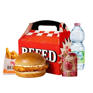 Befed baby box chicken burger