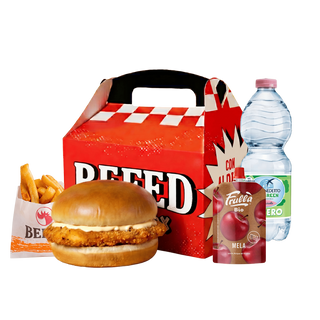 Befed baby box chicken burger