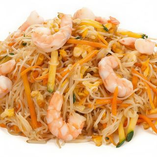 204-Fideos de arroz con gamba