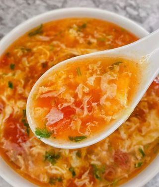 (ve)50.Zuppa pomodoro con uovo番茄蛋花汤