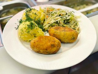 Kotleciki ziemniaczane ze szpinakiem (3szt.)