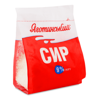 Сир кисломолочний «Яготинський» 9% (350г)