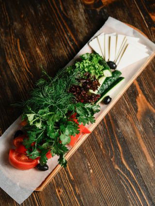 Нарезка свежих овощей (400г)