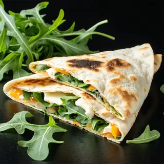 Piadina con stracchino e rucola