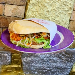 Hamburguesa Tris (Pan Redondo)