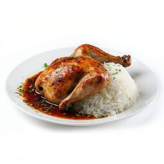 Menú Plato Normal De Pollo Con Arroz Y Bebida