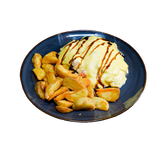 Куринный стейк с грибами под сыром