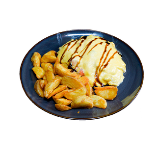 Куринный стейк с грибами под сыром