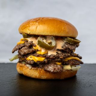 Jalapeno burger triple double
