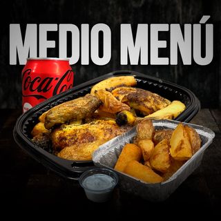 MENÚ  1/2  POLLO A L’AST