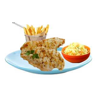 Meniu Piept de Pui la grătar+garnitura alegere +salata de varza