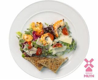 Sałatka Cezar z Krewetką