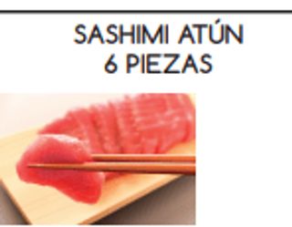 62. Sashimi De Atún (6 Pzs.)