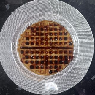 Gofre De Mermelada De Melocotón