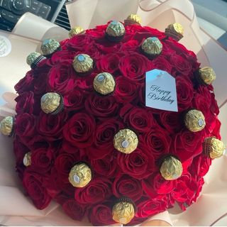  50 Rose rouge  avec chocolat amour09