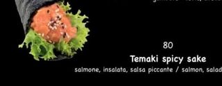 Temaki spicy sake - 1 pezzo