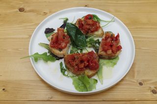 La bruschetta al pomodoro