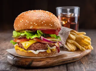 Chicken Burger & Chips