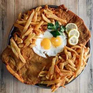 Milanesa a caballo