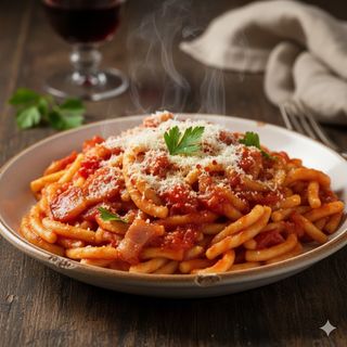 Trofie all'amatriciana