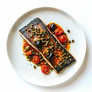 FILETTO DI BRANZINO ALLA MEDITERRANEA