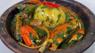 Placali + Sauce Graine Mélangé Kplala