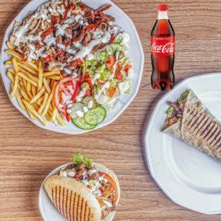 Zestaw Kebab  na cienkim + Cola 0.5L