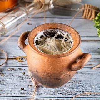 პელმენი ქოთანში ხორცით