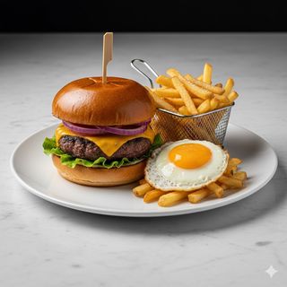 Plato De Hamburguesa