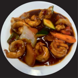 21 Langostino Con Verdura Picante