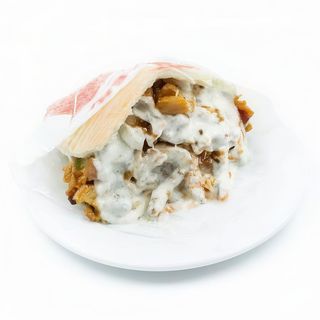 Pita solo carne con queso mixto