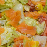 Ensalada de salmón ahumado