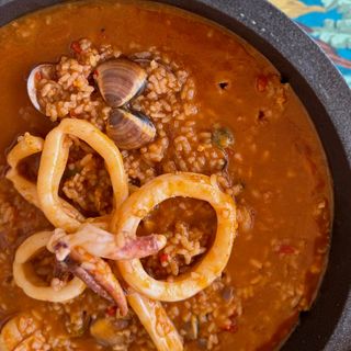 Arroz caldoso de marisco
