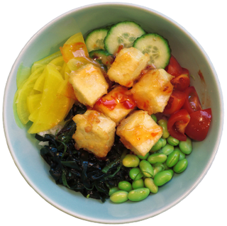 Wege Poke Bowl z tofu w tempurze