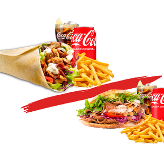 Menú 1. Durum o Pita Kebab con Verduras