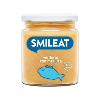 Tarrito Verdura con Merluza Ecológica Smileat 230 Gr.