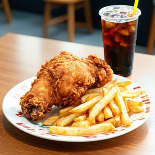 1 Pc Chicken + 1 Chips + 1 Soda