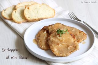 Scaloppina cu vin alb