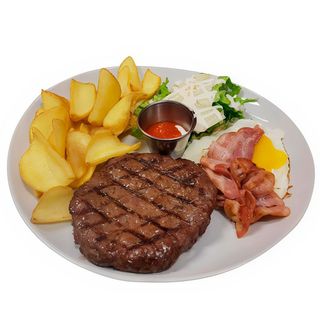 Burger al piatto americano