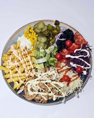 Shaorma de vita la farfurie