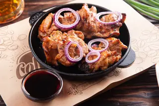 Шашлик з м'яса курячого стегна (250г)