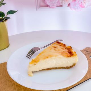 Porción de Tarta de queso cremosa