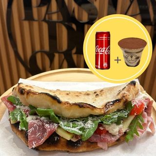 Panuozzo Prosciutto + Tiramisu + Coca-Coca 0.33l