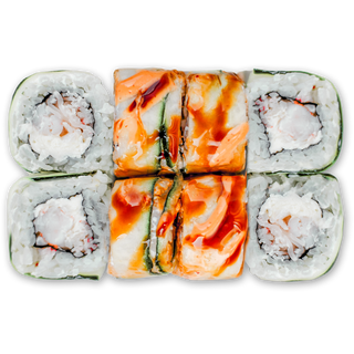 Roll shrimp cucumber / როლი კრევეტით და კიტრით