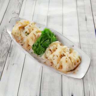 Gyozas de pollo y vegetales