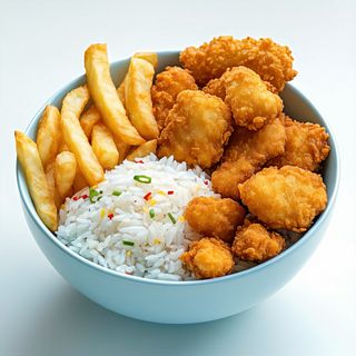 Bowl Rice & Fries